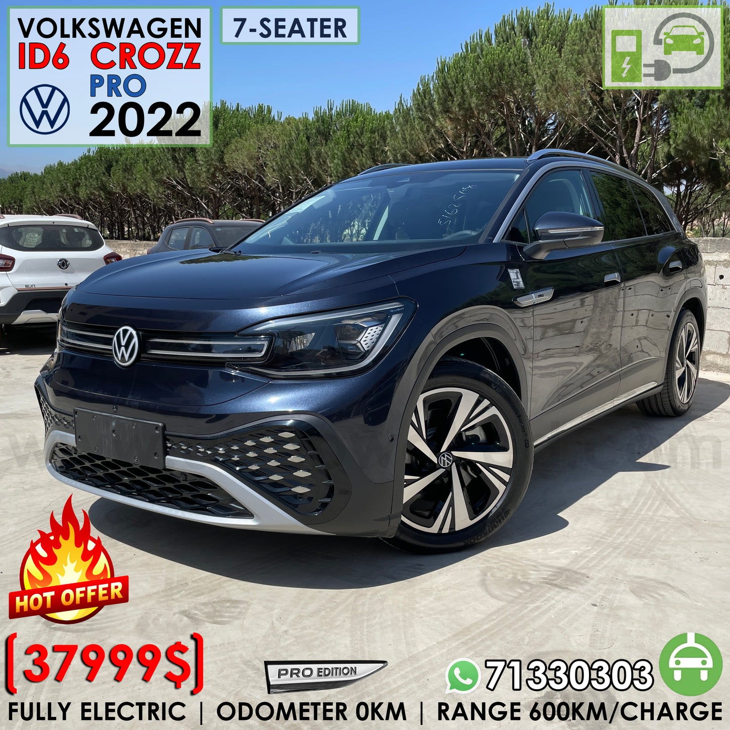 VW ID6 Crozz Pro 2022 600km Range | 7-seater Fully Electric Car (Brand New)