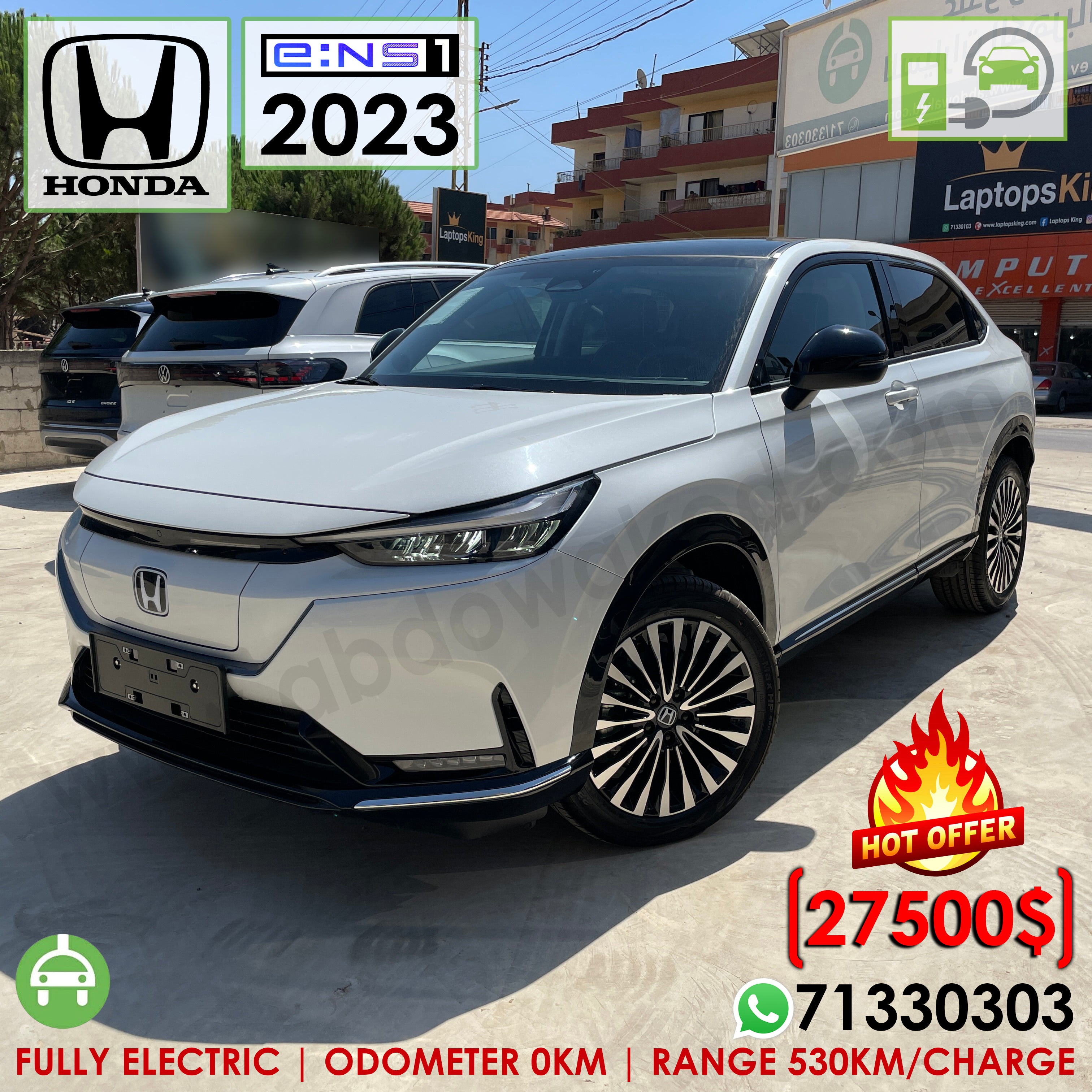 Honda E NS1 2023 White Color 530km Range Charge Fully Electric Car