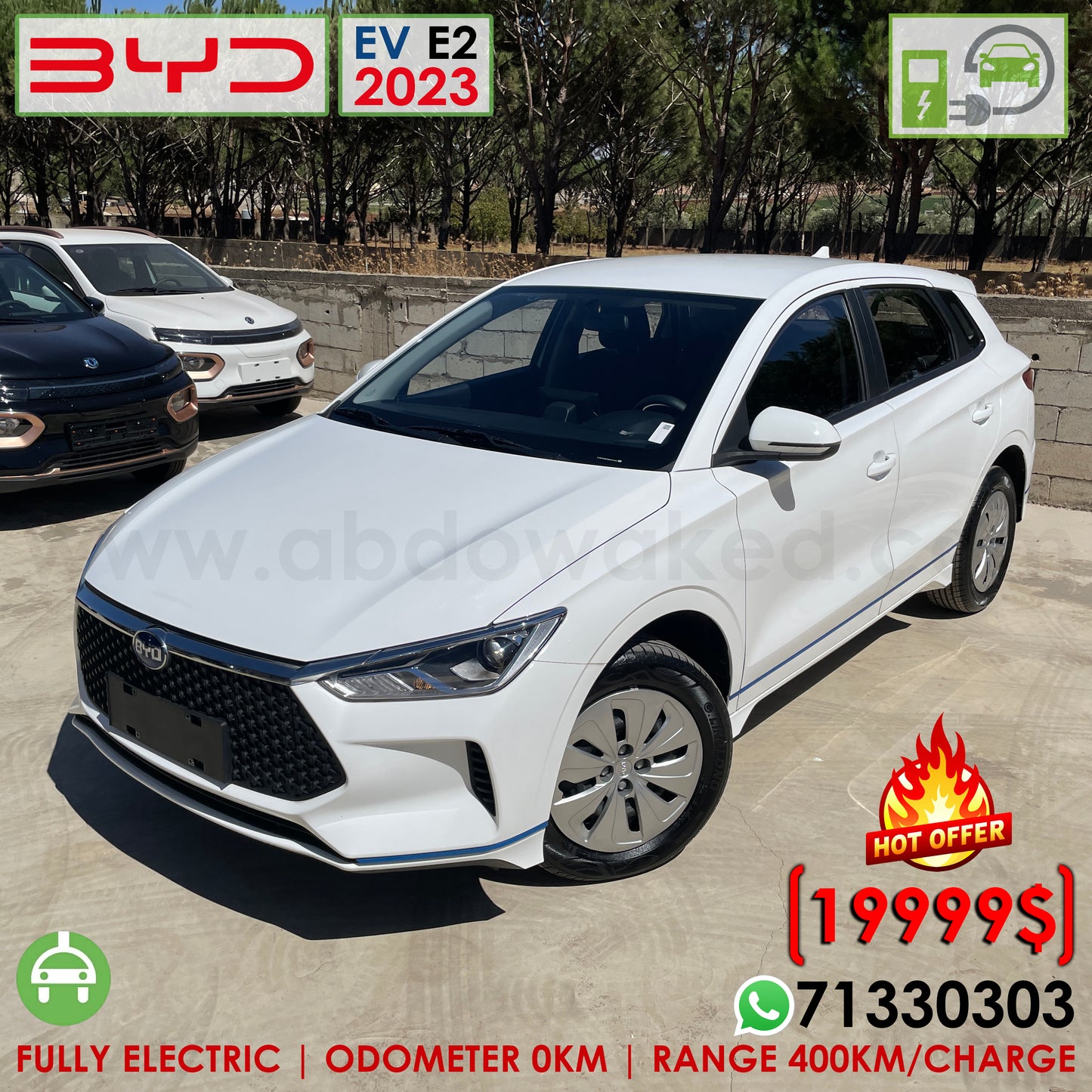 BYD EV E2 2023 | 400km Range/Charge Fully Electric Car (New - 0KM)