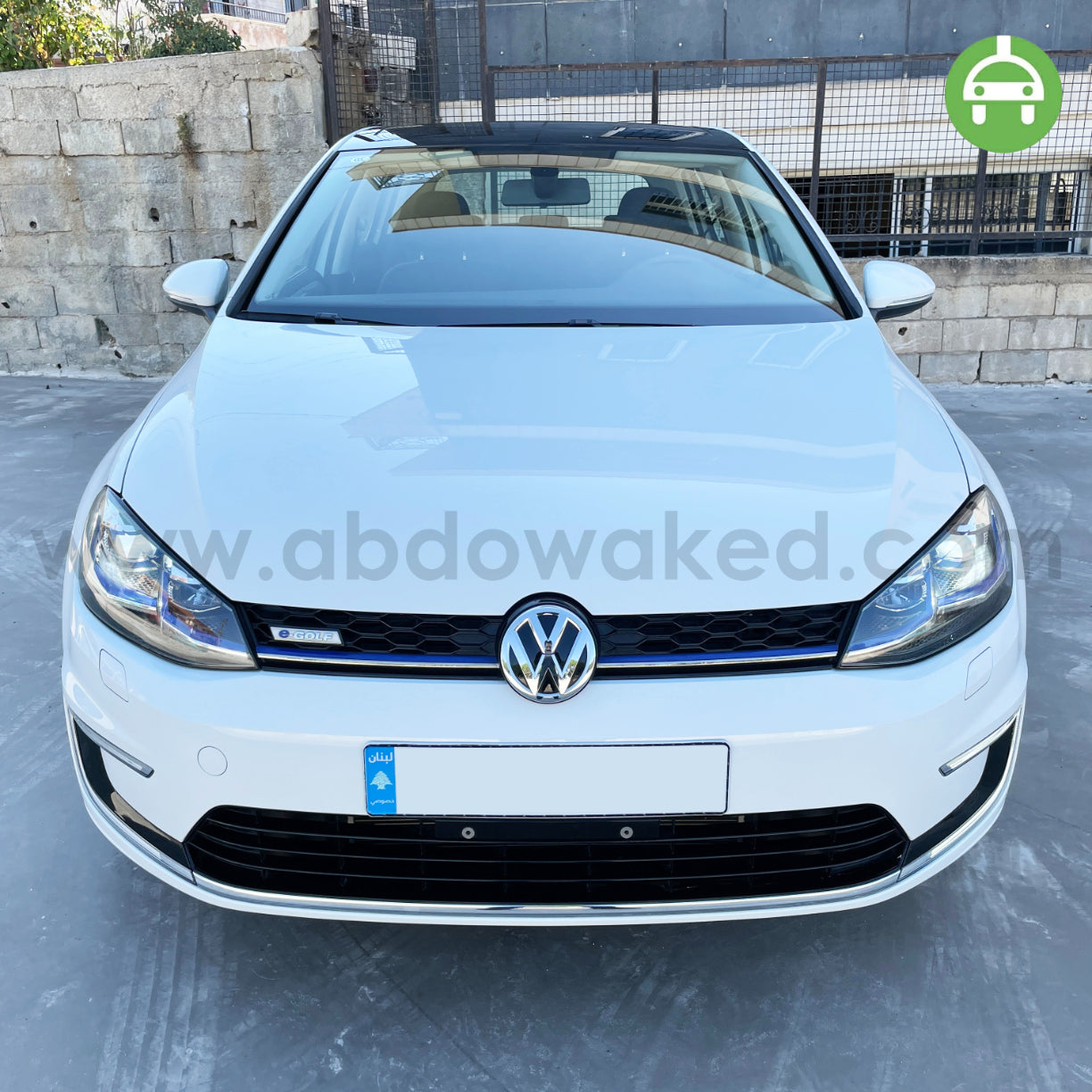 VW E-Golf 2020 White Color 270Km Range/Charge Fully Electric Car (Used Like New - 7500KM)