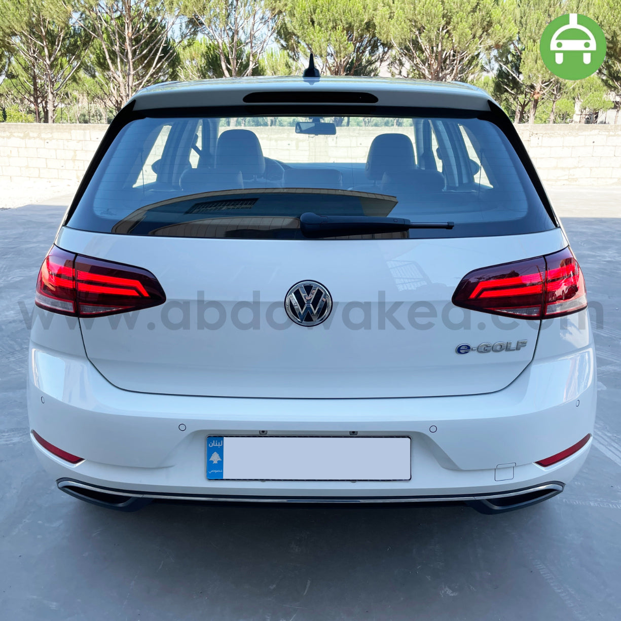 VW E-Golf 2020 White Color 270Km Range/Charge Fully Electric Car (Used Like New - 7500KM)