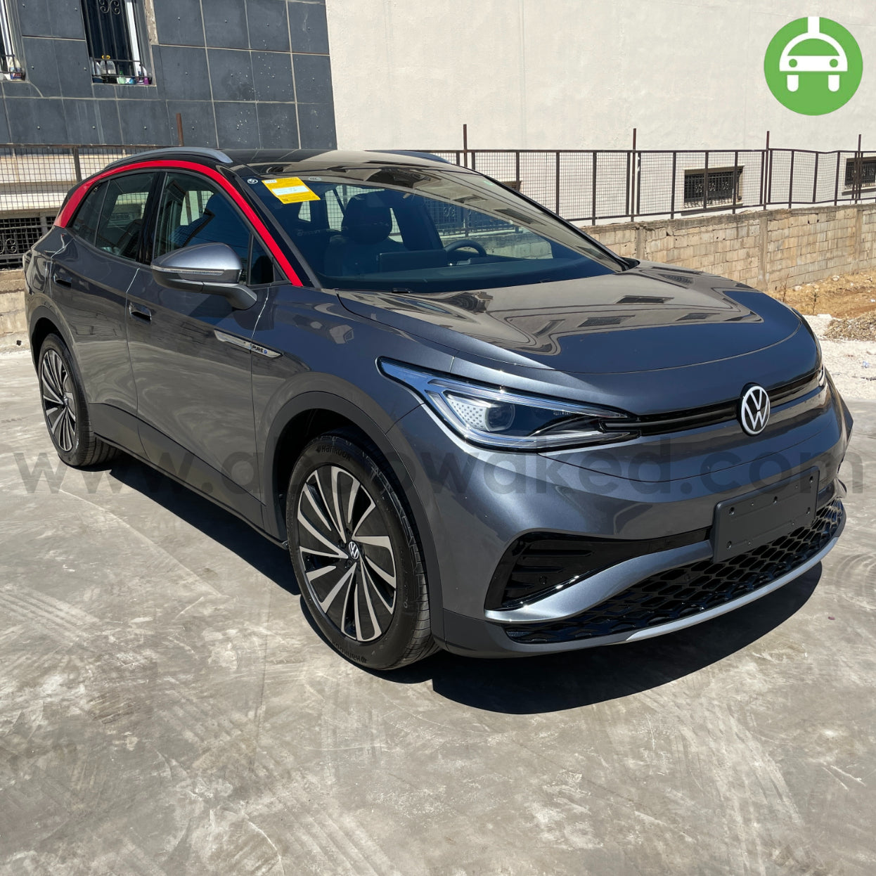 VW ID4 X Pure+ 2022 Grey Color + Red Line 550km Range/Charge Fully Electric Car (New - 0KM)