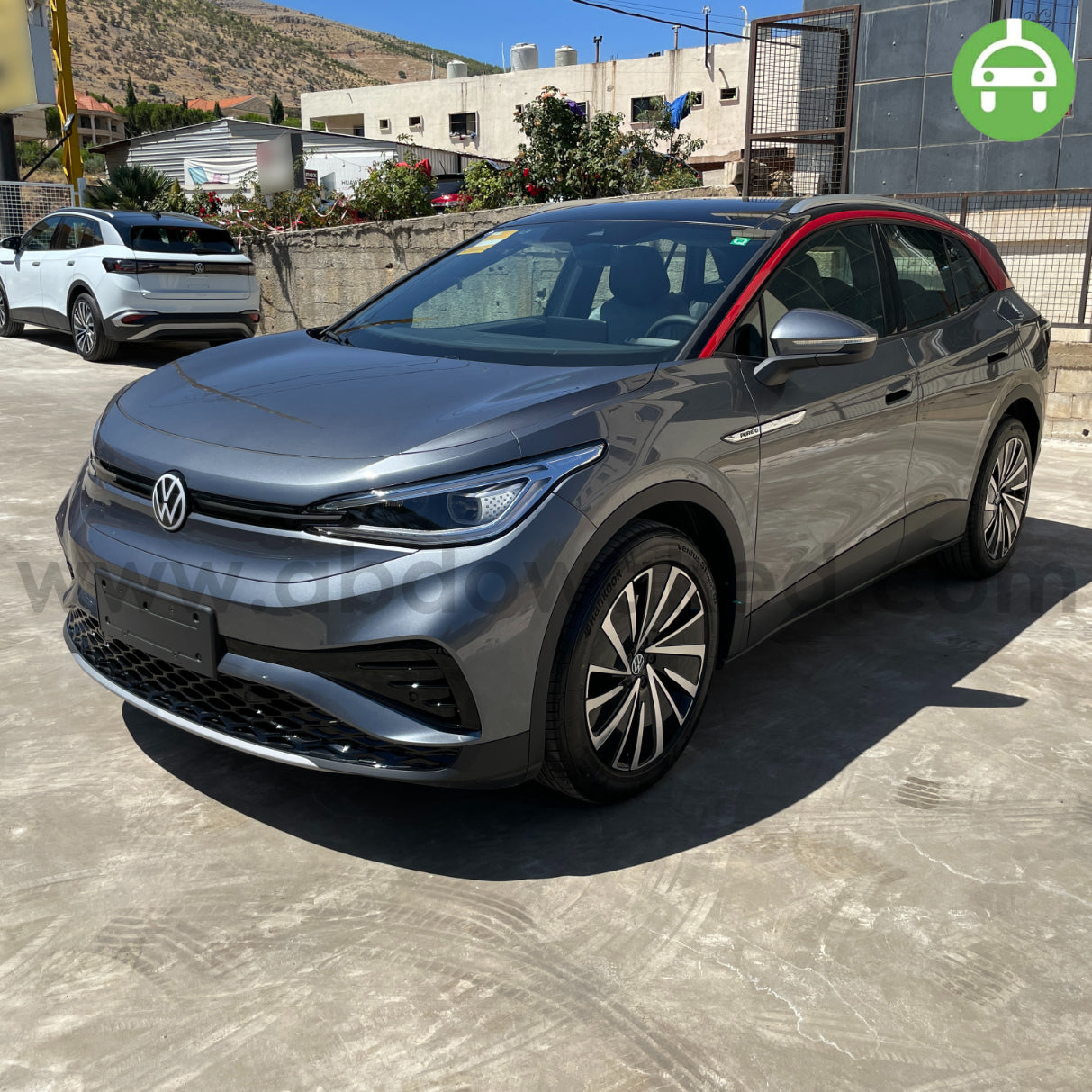 VW ID4 X Pure+ 2022 Grey Color + Red Line 550km Range/Charge Fully Electric Car (New - 0KM)